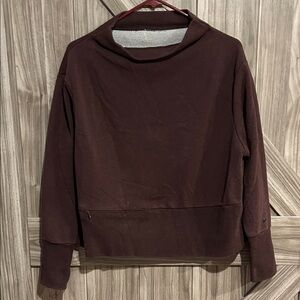 Nike Chocolate/Purple Cowl Neck Sweatshirt